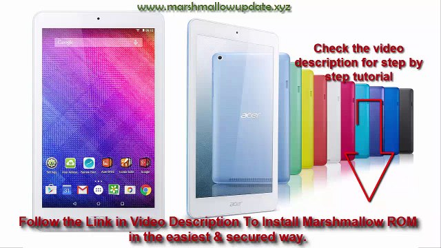 Acer Iconia One 8 B1-820 Android marshmallow update