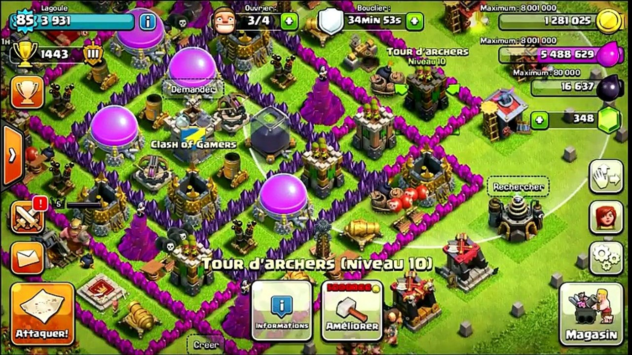 Clash Of Clans-Mise a jour Mai 2014  second village, amélioration guerre des clans...