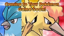 Pokémon Legendární Pokémoni Articuno, Zapdos a Moltres brzy Pro Pokémon X/Y Pokémon OR/AS