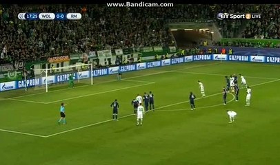 Ricardo Rodriguez Goal HD Wolfsburg 1-0 Real Madrid 06-03-2016