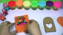 Peppa pig español toys   creations play doh rainbow ice cream fun videos