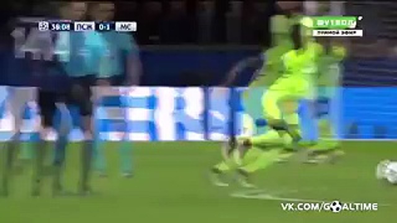 Kevin De Bruyne Goal PSG VS. MANCHESTER CITY  0- 1 Champions league 2016