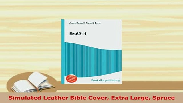 Download Simulated Leather Bible Cover Extra Large Spruce Free Books