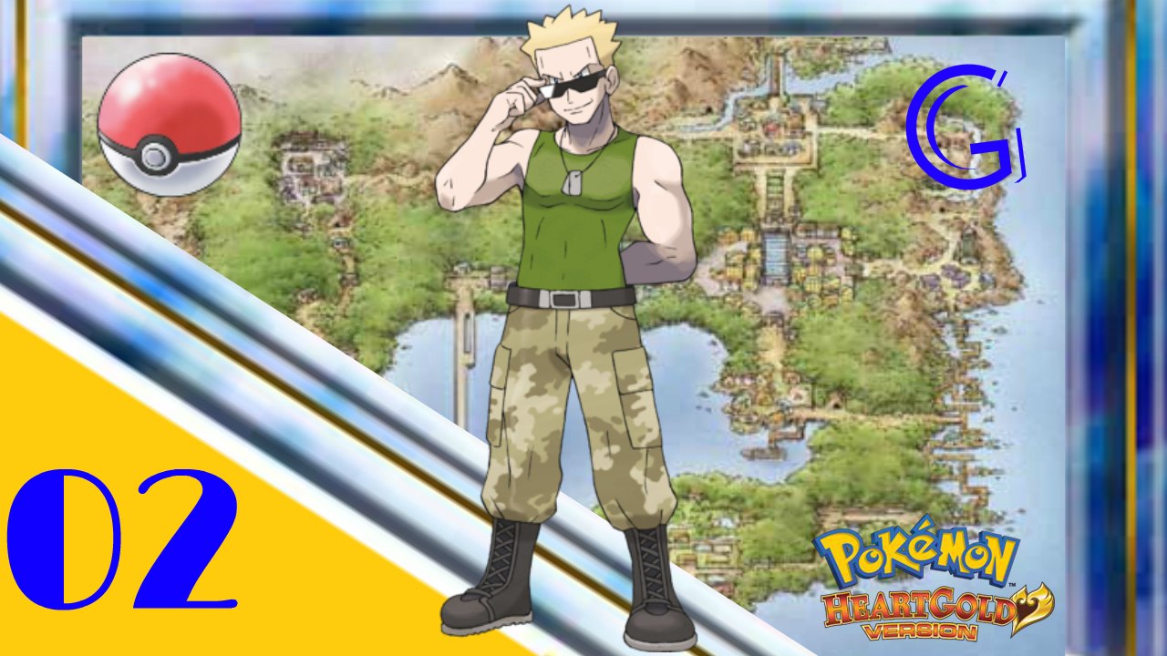 Pokemon Or Heart Gold Voyage à Kanto épisode 2 "L'arène de Carmin sur mer"