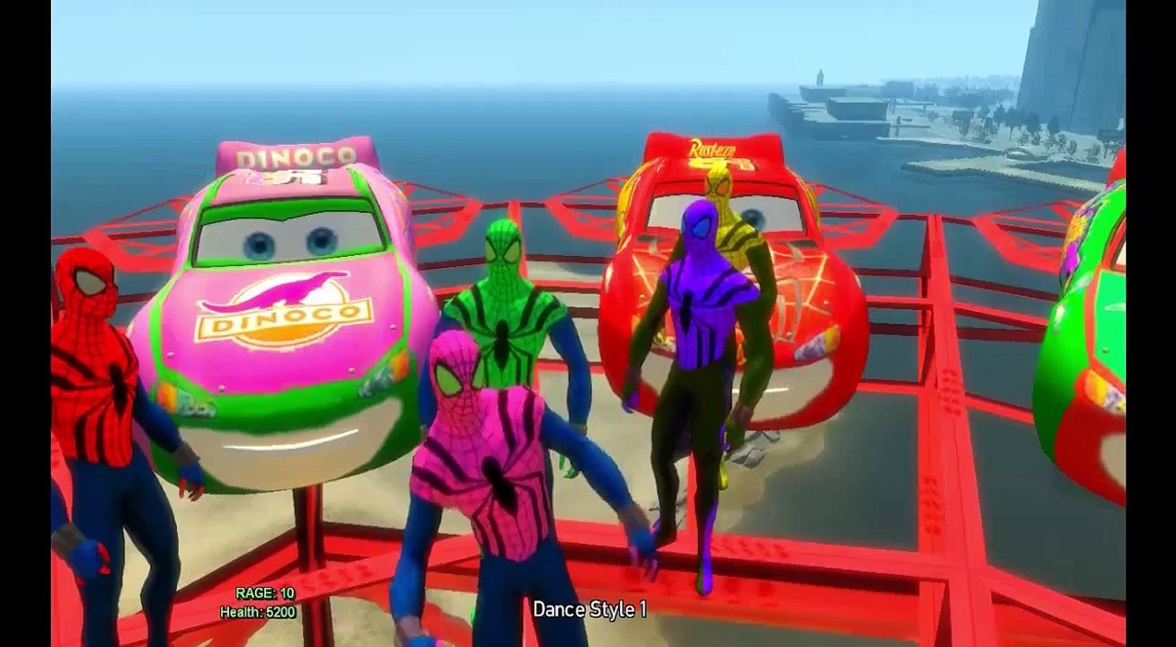 Spiderman Finger Family ★ Disney Pixars Cars Finger Family Song For Children Nursery Rhymes