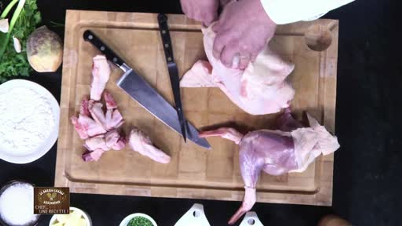 Chef Une Recette : Poularde de la cour d’Armoise par Vincent FAUCHER