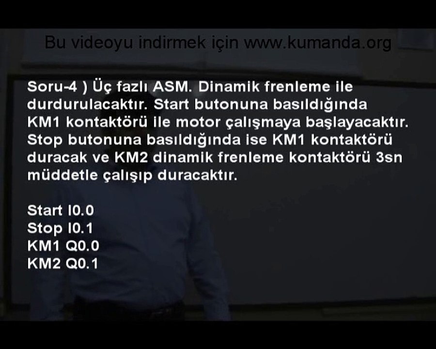 PLC Eğitim videosu - Temel PLC Örnekleri 4 - www.kumanda.org