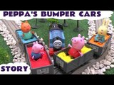 Peppa Pig Play Doh Bumper Cars Story Thomas & Friends Muddy Puddles Car Playdough Theme Park Ride