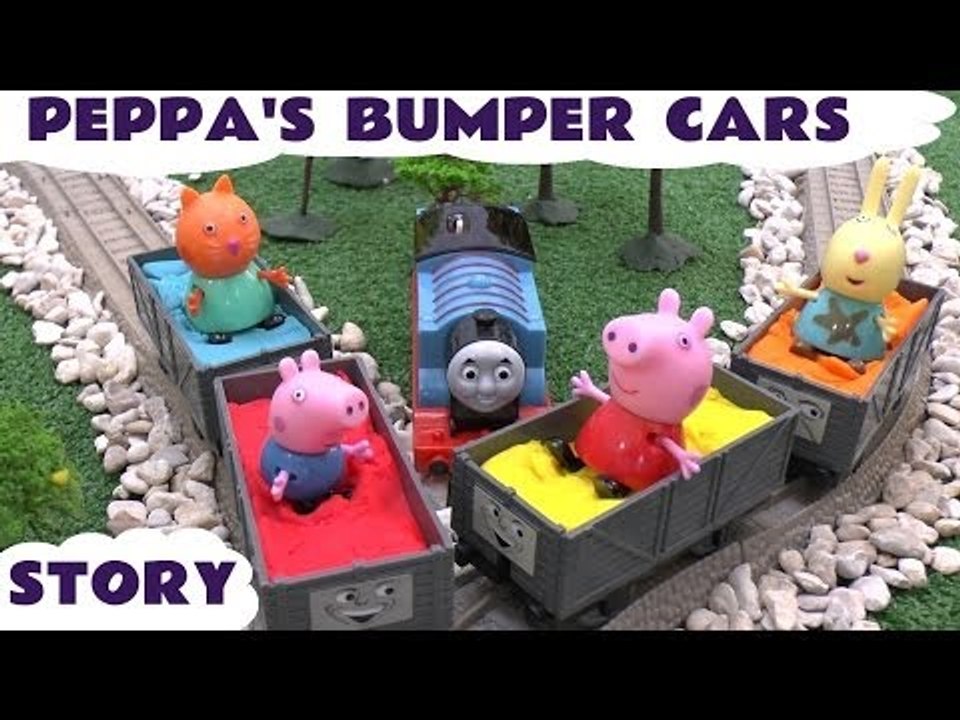 Peppa Pig Play Doh Bumper Cars Story Thomas & F...