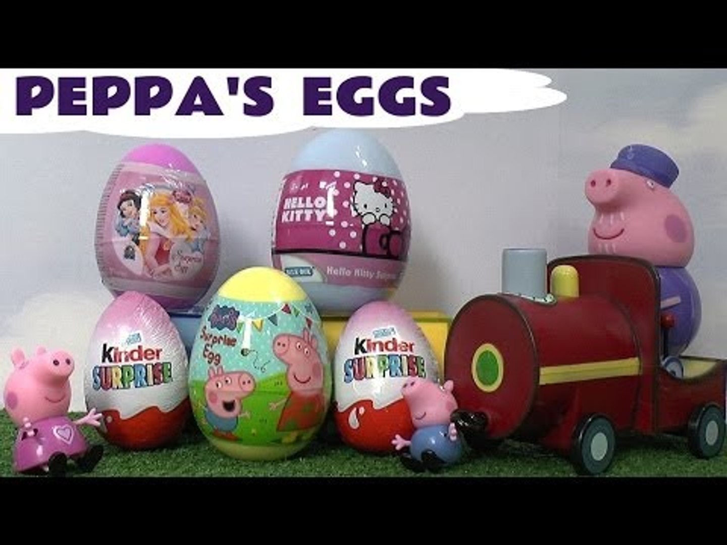 Peppa Pig Play Doh Surprise eggs Playdough Toys English episodes