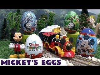 Video herunterladen: Disney Mickey Mouse Thomas & Friends Kinder Surprise Eggs Planes Egg Frozen Cars Thomas Tank