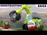 Play Doh Kinder Surprise Eggs Thomas & Friends Peppa Pig Disney Cars Egg Playdough Diggin Rigs Toys