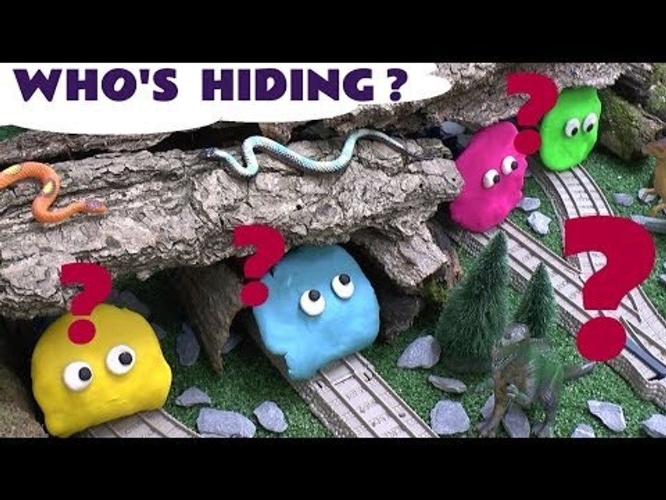 Play Doh Thomas & Friends Surprise Egg Shapes Play-Doh Dinosaur Guess The Engines