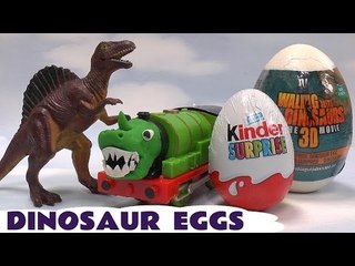 Download Video: Dinosaur Thomas & Friends Surprise Eggs Kinder Surprise Egg Surprise Toys Play Doh Ninja BBC Film