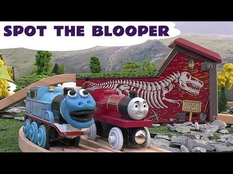 Blooper Thomas The Train Play Doh Wooden Railway Kids Toy Train Dinosaur Bones Bloopers Play Dough
