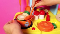 Peppa Pig Mini Kitchen Peppa Pig Cooking Playset Cocinita Peppa Pig Toy Food Toy Videos Part 5