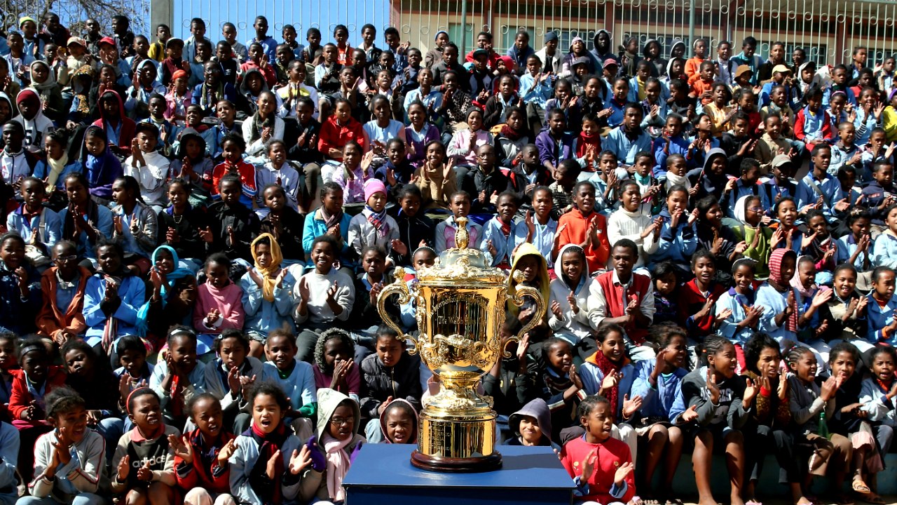 Madagascar kids in special Webb Ellis Cup opportunity!
