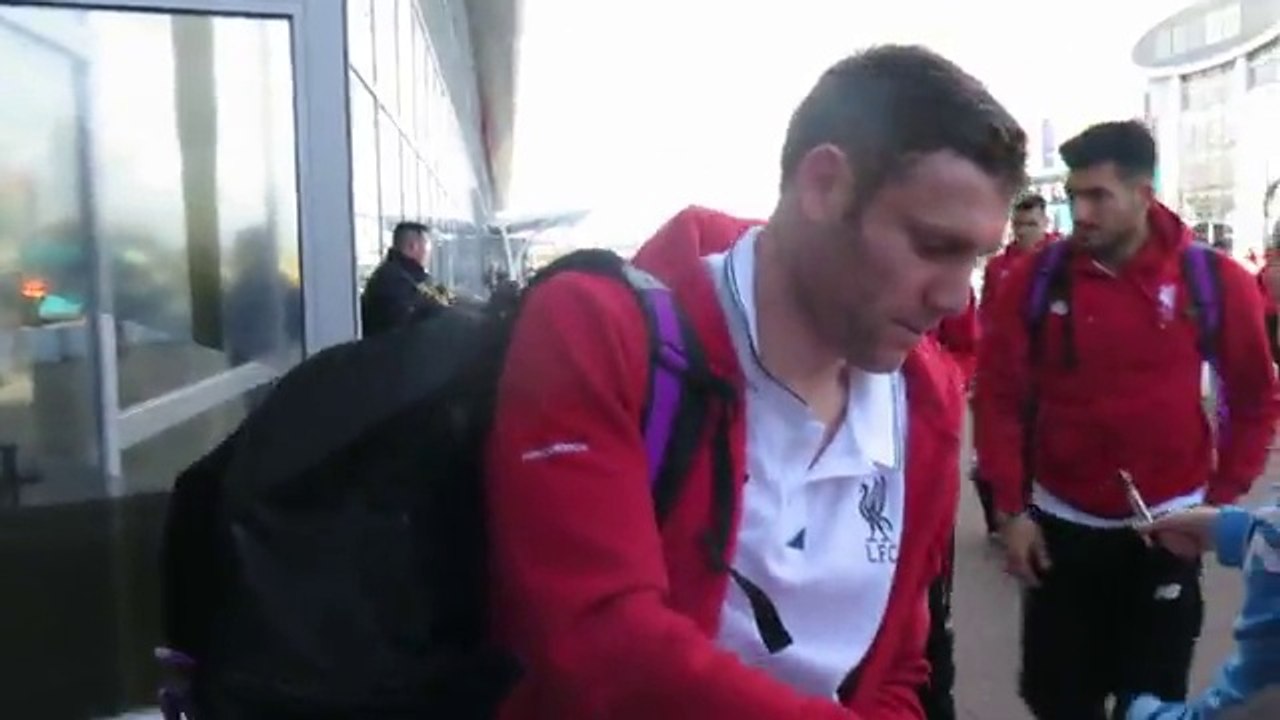 Liverpool set off to Dortmund ready for their Europa League clash