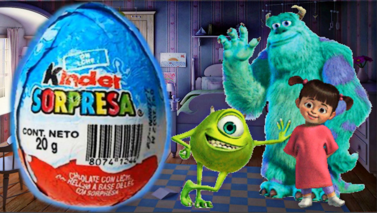 Huevo Sorpresa de Monster Inc. Tipo Kinder Sorpresa de Chocolate con Juguete adentro