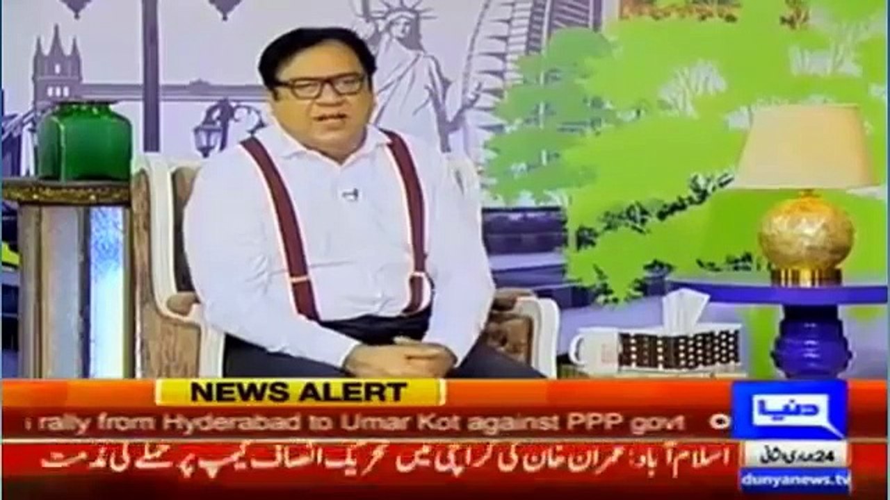 Azizi as Najam Sethi in Hasb e Haal