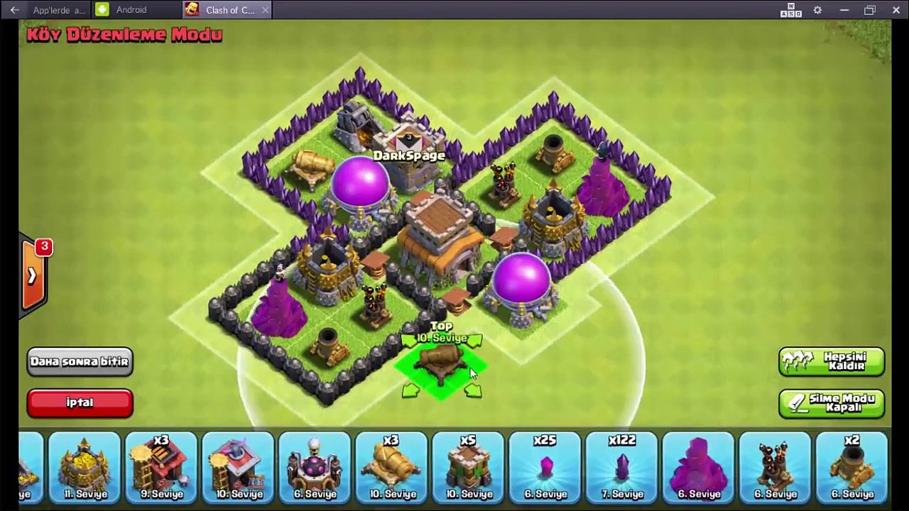 Clash of Clans KÖY BİNASI 6 KÖY DÜZENİ | 2 HAVA SAVUNMASI | YENİ GÜNCELLEME!