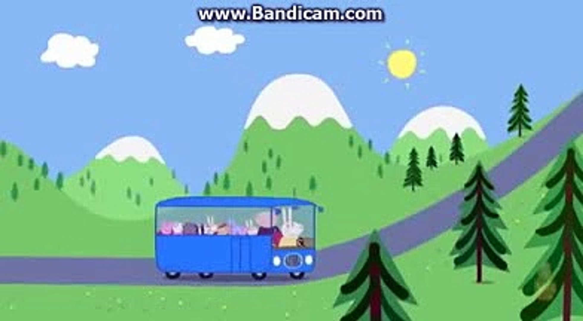 peppa pig blue bus