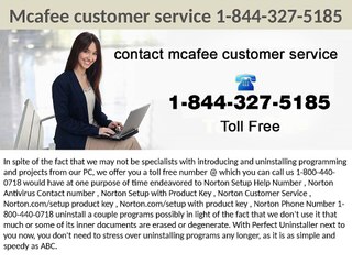 mcafee customer support 1-844-327-5185