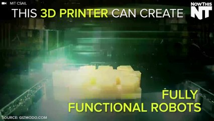 3D Printer Creates Fully Functional Robot