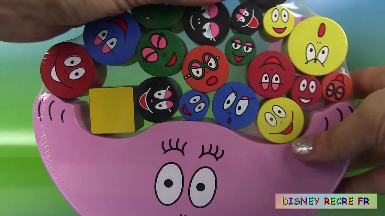 Barbapapa Jeu d’équilibre Wooden Balancing Game Jouet pour enfants et bébés 19 pièces en bois