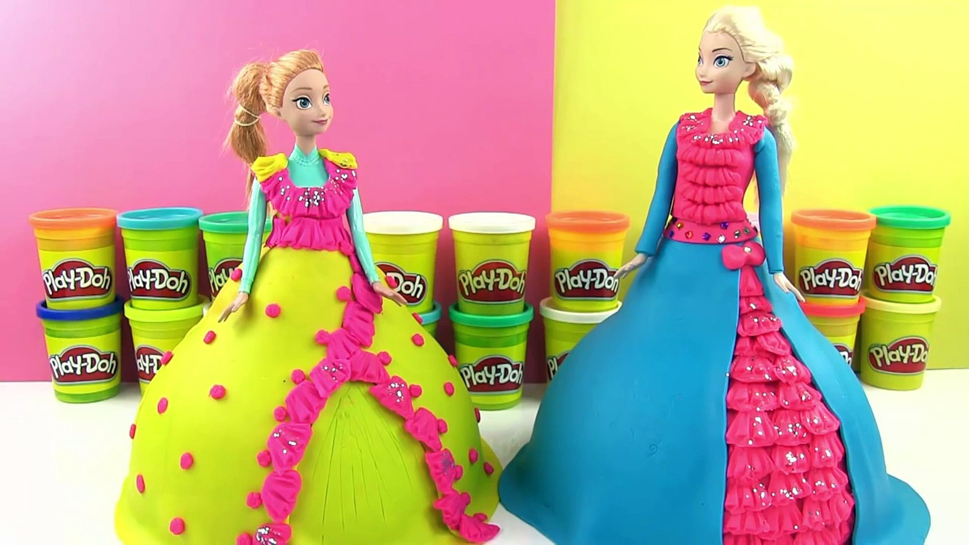 Oyun Hamuru Karlar Ülkesi Elsa ve Anna Sürpriz Oyuncaklı 2 DEV Elbise  Tasarımı - Dailymotion Video