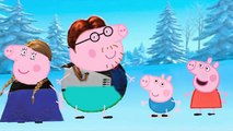 Família Peppa Pig Frozen Painting Paint Pintar Desenhar Pintando 2015 frozeni