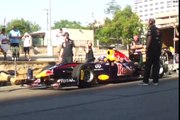 FULL RUN #2 Red Bull F1 car driven by David Coulthard on the streets of Austin, TX 8/20/11