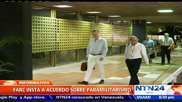 FARC instan al Gobierno alcanzar acuerdo sobre paramilitarismo en retoma de conversaciones en La Habana