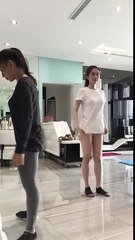 [HD] Video Ngọc Trinh tập nhảy shuffle cute cực dễ thương