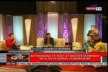 Beteranong animateur de TÉLÉVISION au Maître Showman na si Kuya Germes, pumanaw na