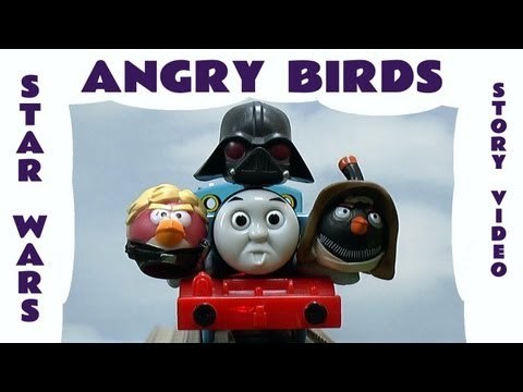 Angry Birds Star Wars Funny Story Thomas The Tank Accidents Darth Vader Battle Space Toy Parody