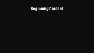 Read Beginning Crochet Ebook Free