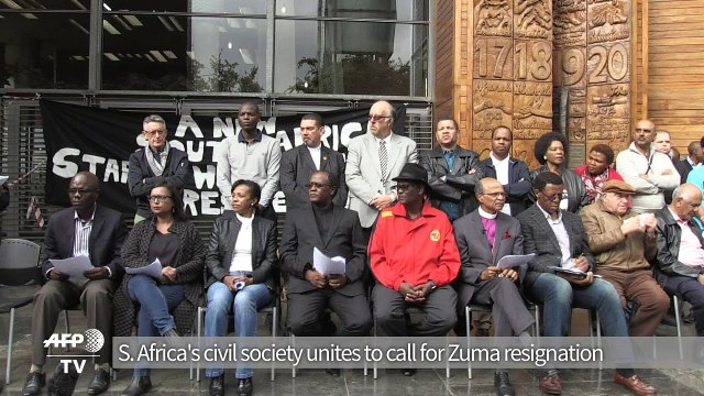Civil society unites against S.Africa's Zuma