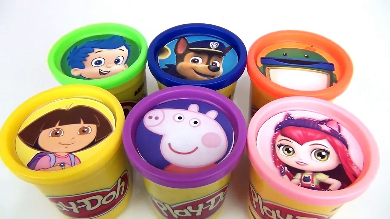 Learn Colors, Playdoh Nick Jr. Bubble Guppies, Paw Patrol, Peppa, Little Charmers, Umizoomi
