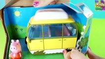 Peppa Pig Muddie Puddle Campervan Toy Unboxing