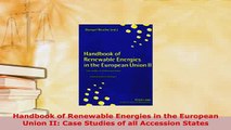 Download  Handbook of Renewable Energies in the European Union II Case Studies of all Accession PDF Full Ebook