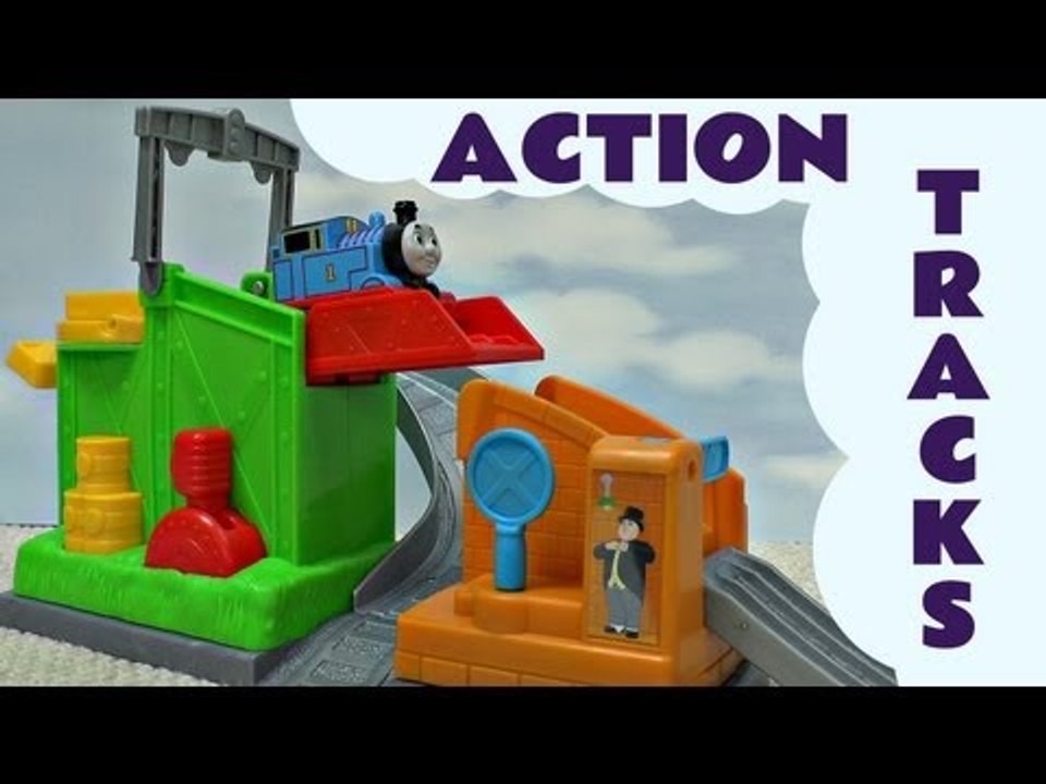 Action Tracks Thomas And Friends Set Kids Toy + Funny Bloopers Thomas The Train