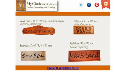 Carved Wooden Sign - MyChoice@Firebridge