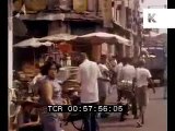 Late 1960s, 1970s Singapore Chinatown Street Scenes, Rare 35mm Footage