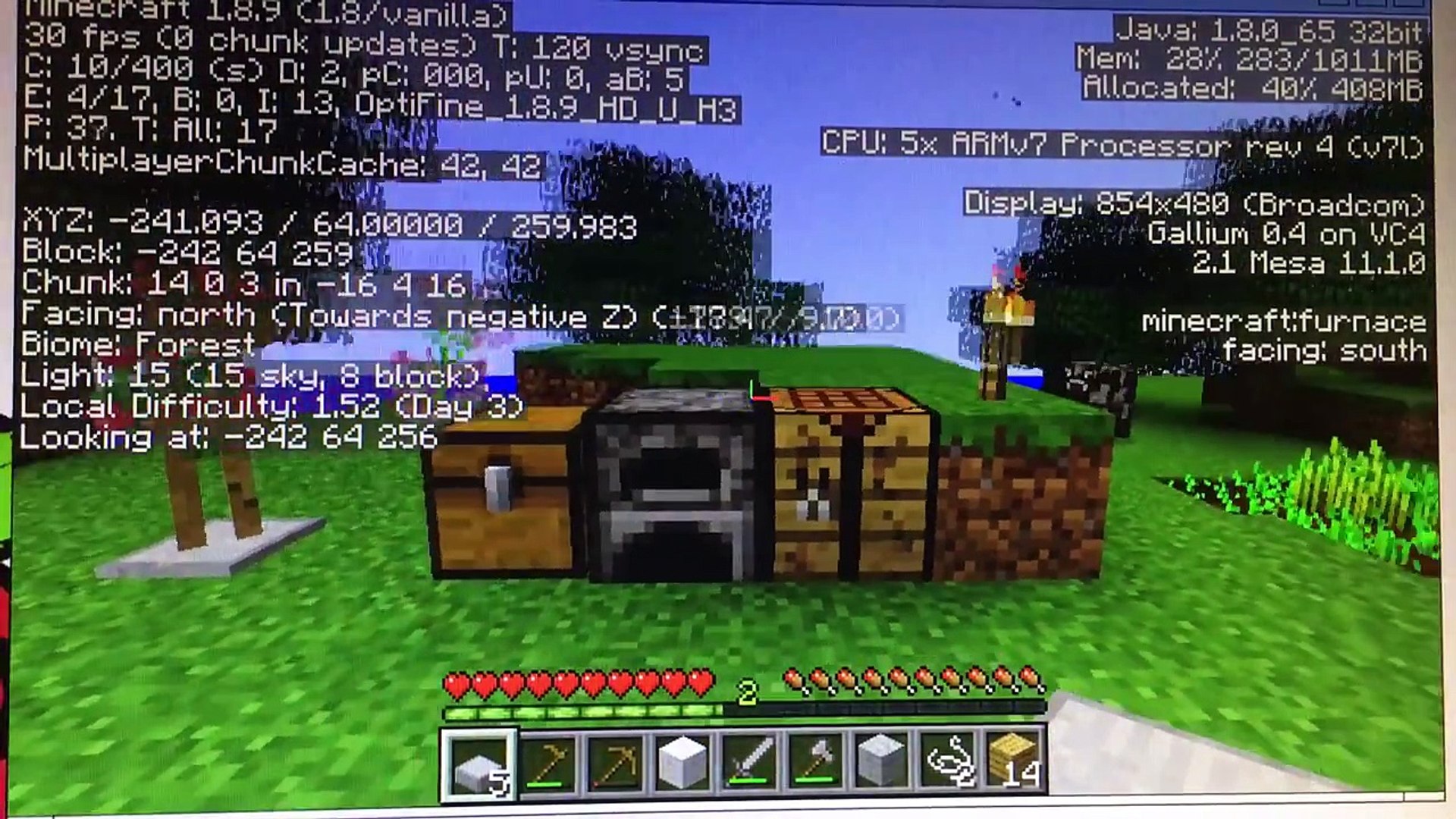 Full Minecraft 1 8 9 Running On Raspberry Pi 3 Video Dailymotion