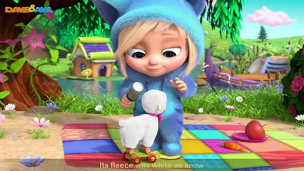 Mary Had a Little Lamb - 3D Animation English Nursery rhyme for children with lyrics