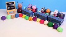 Play Doh Peppa Pig Classroom Learn ABC Playdough Letters Peppa Pig School House Part 1