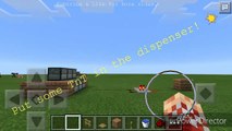 MINECRAFT PE- TnT Rapid Fire Cannon! Redstone Creation!! How to Make A Cannon In MCPE!