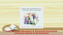 PDF  International Monetary  Financial Economics Pearson Series in Economics PDF Full Ebook