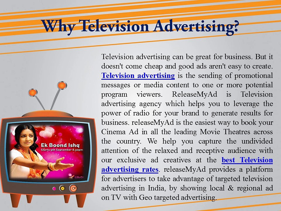 Simple Advertising on TV